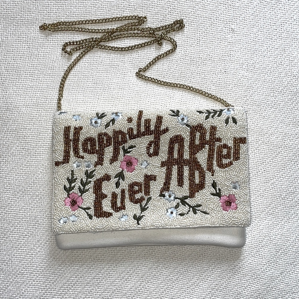 Happily Ever After Beaded Clutch Bag